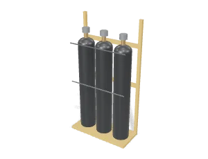 Nitrogen cylinder rack