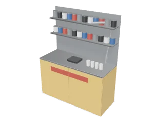 Paint mixing station