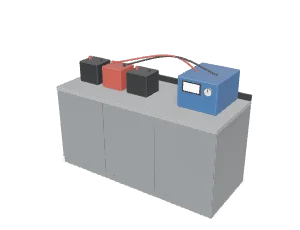 Battery service bench