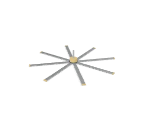 HVLS ceiling fan, 20 ft