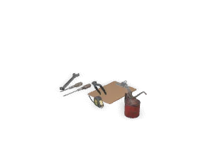 Bench tool spread (scanned)