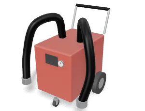 Engine preheater cart