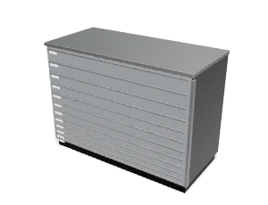 Wide drawer cabinet, 12 drawers