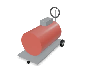 Fuel / defuel cart