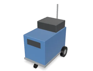 Battery charger cart