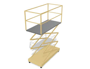 Scissor work platform