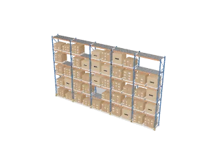 High-bay racking, 8 m, 5 levels