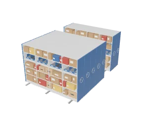Mobile high-density shelving