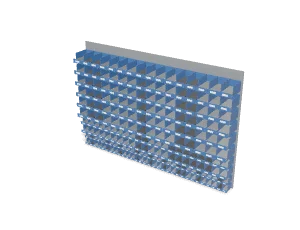 Bin wall, full height