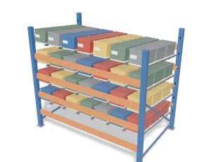 Carton flow rack