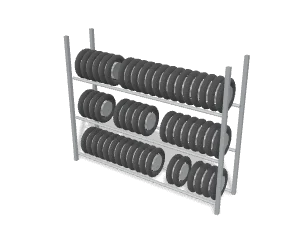 Wheel & tyre rack, GA