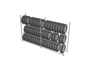 Wheel & tyre rack, large