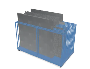 Vertical sheet-metal rack