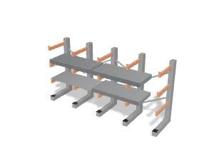 Cantilever rack, sheet bundles