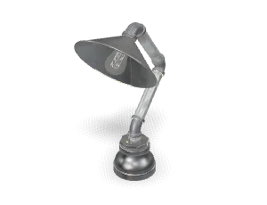 Pipe desk lamp