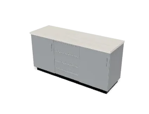 Shop base cabinets, maple top