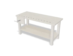 Workbench with vise