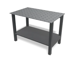 Steel welding table