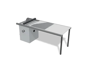 Cabinet saw, 52" rails