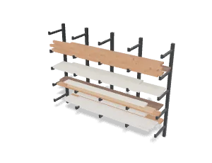 Cantilever lumber rack, 8 ft