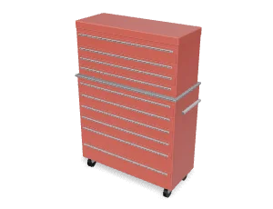 Tool chest + cabinet, 41"